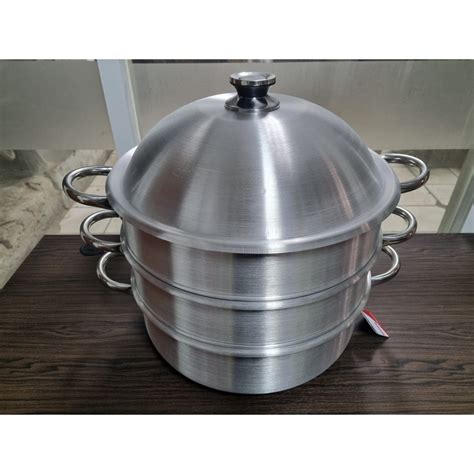 Jual Ori Dandang Langseng Kukusan Steamer Susun 3 Ukuran 40 Cm Merk