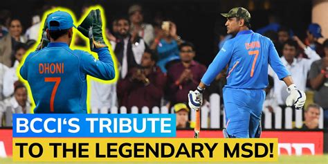 BCCI retires MS Dhoni‘s iconic number 7 jersey; not to be donned by any ...