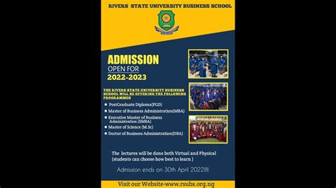 Rivers State University Business School Youtube