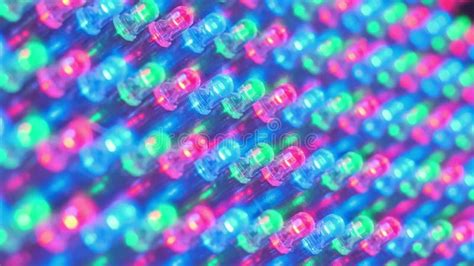 Many Rgb Leds Glow In Different Colors Led Panel Lights With Different