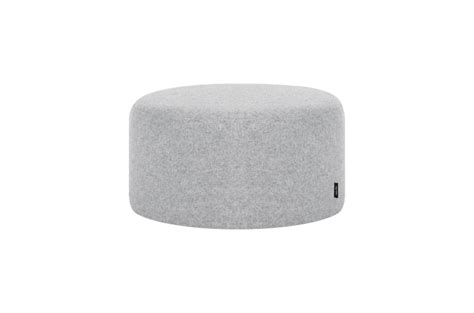 Tabouret Rond En Laine Petit Gris Folk Maisons Du Monde