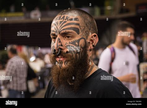 Full Face Tattoo High Resolution Stock Photography And Images Alamy