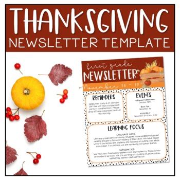 Thanksgiving Editable Newsletter by Learning with Kiki | TpT