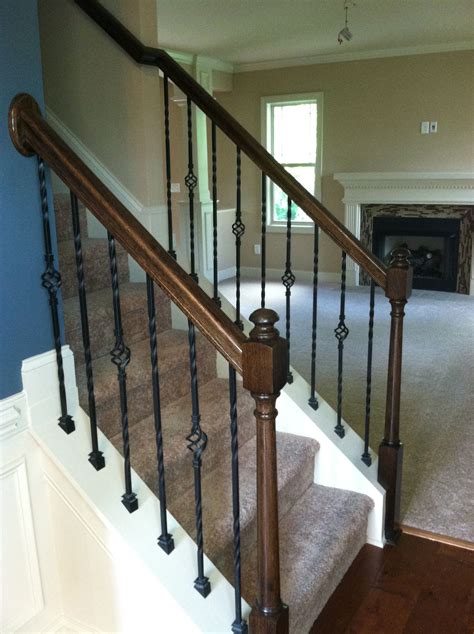 Love My Stair Rails Always Wanted Wrought Iron Pickets Stairs