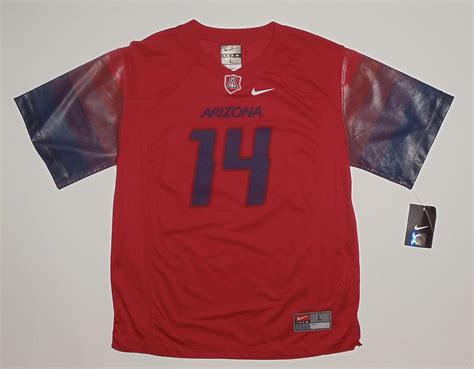 Amazon.com: Nike Youth Large Arizona Wildcats #14 Game Football Jersey ...