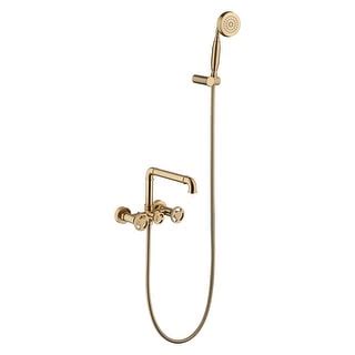 Wall Mounted Tub Faucets With Hand Shower 2 Handle Clawfoot Bathtub Faucets Modern Bathroom Tub ...