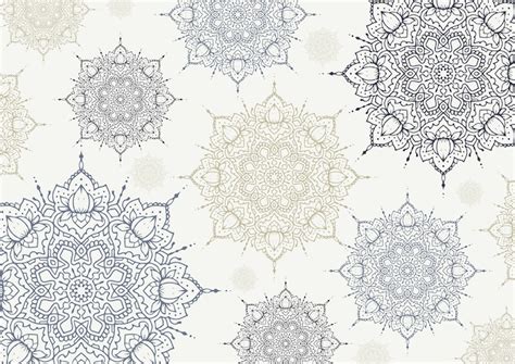 Lotus Mandala Pattern Wallpaper - Buy Online | Happywall