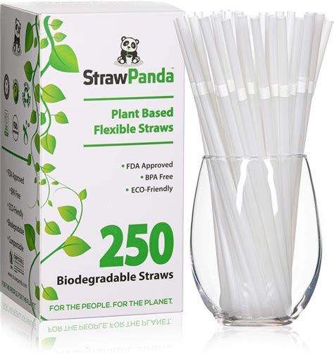 Biodegradable Plant Based Drinking Straws By Strawpanda Pack