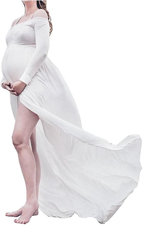 Schwangere Frauen Fotografie Stützen Schwanger Kleid Maternity Gown