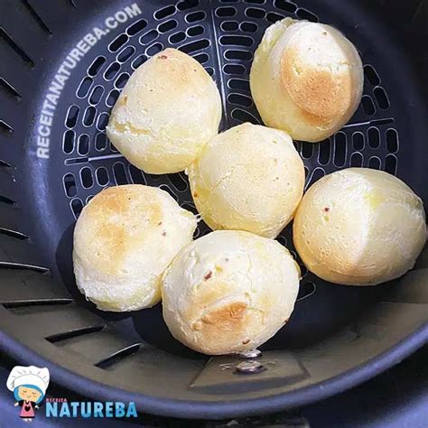 Pão De Queijo Na Airfryer Receita Natureba Recipe Food Bread