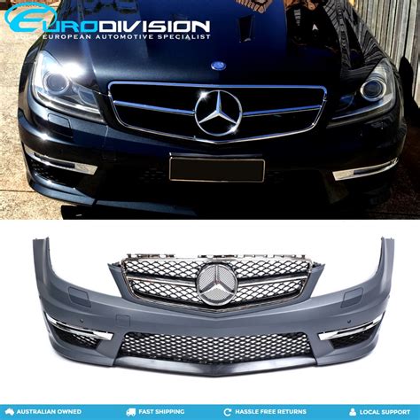 Mercedes C Amg Style Front Bumper W Grille C Class Facelift W