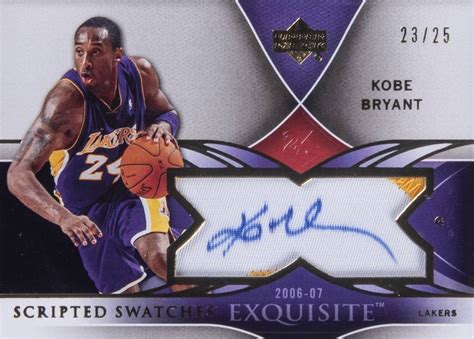 2006 Upper Deck Exquisite Collection Scripted Swatches Kobe Bryant Ss