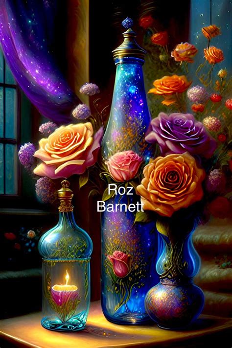 Pin By Janine Moseley On Roz Barnett Colorful Art Rose