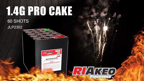 USA 1 4G PRO CAKE 1 Inch 60 Shots JLP2302 RIAKEO FIREWORKS YouTube