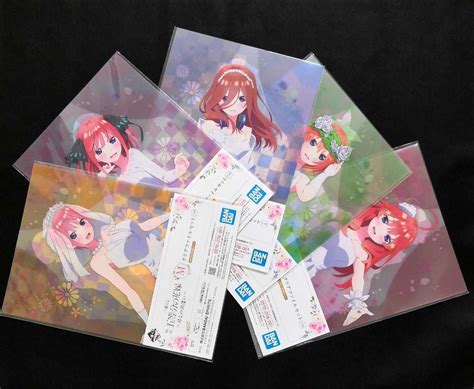 Yahooオークション 五等分の花嫁 クリアファイル 1番くじ ～君との