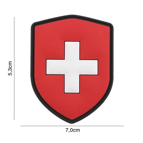 Le Stock Americain Patch 3D PVC écusson Suisse