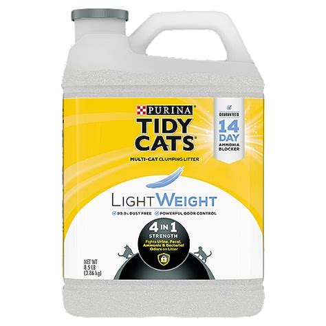 Purina Tidy Cats Light Weight 4 In 1 Strength Low Dust Clumping Cat Litter 85 Lb Jug Shoprite