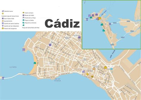 C Diz Tourist Map Tourist Map Cadiz Carnival Horizon