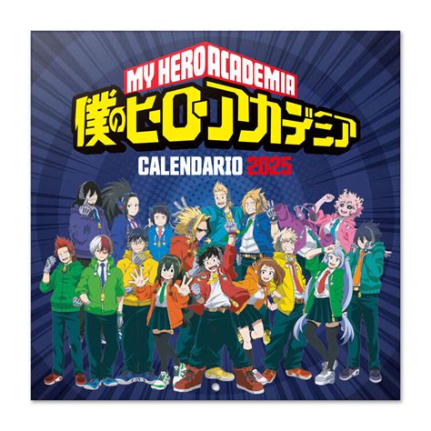 Calendario My Hero Academia 2025 Dinny Frances