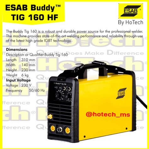 Jual Esab Buddy Tig I Welding Machine Mesin Las