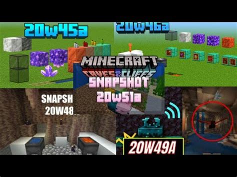 1 17 Todas Las Snapshots De 2020 De Minecraft Cambios Nuevos Bloques