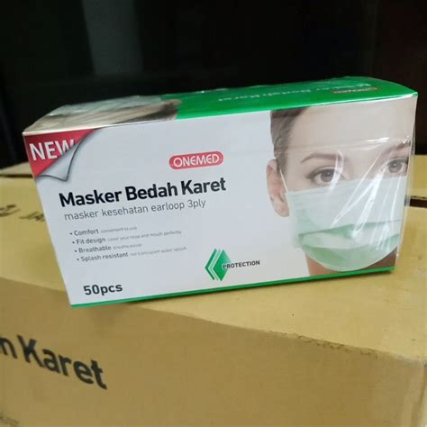 Jual Masker Bedah Karet 3ply Earloop Onemed Isi 50pcs Shopee Indonesia