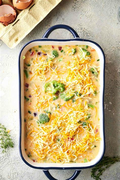 Cheesy Egg Casserole Recipe - Hungry Cooks Kitchen