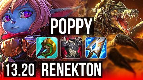 Poppy Vs Renekton Top 11 0 0 Legendary 500 Games 900k Mastery