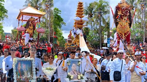 Puncak Karya Pelebon Puri Agung Karangasem Juni Youtube