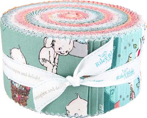 Sew Kewpie Rolie Polie 40 2 5 Inch Strips Jelly Roll Riley Blake Designs Rp 10540 40 Assorted