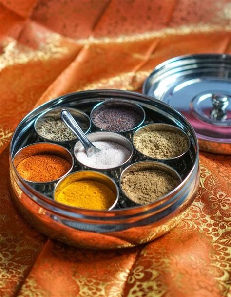 Masala Dani (Spice Rack), Stainless Steel | Spice tray, Spice box ...