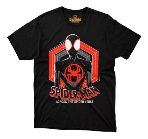 Playera Spider Man Across Verse Miles Morales Marvel Gwen Meses Sin