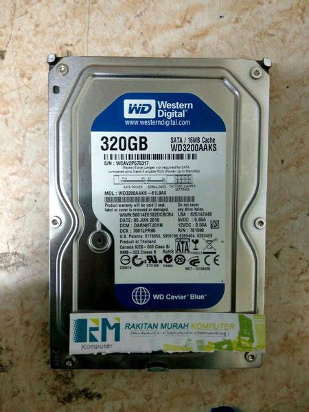 Jual Harddisk Wdc Gb Sata Internal Utk Pc Di Lapak