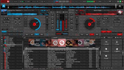 Virtual Dj Music Dj Red Black Free Animated  Picmix