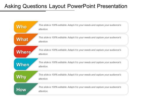 Asking Questions Layout Powerpoint Presentation Template Presentation