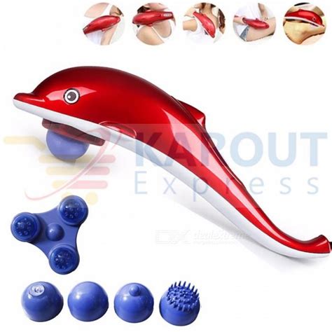 Electric Dolphin Massager Back Massage Hammer Vibration Infrared Stick