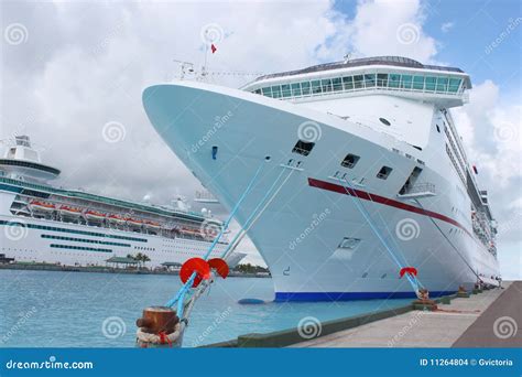 Cruise Ships In Nassau Port Stock Photo Image Of Ocean Nassau 11264804