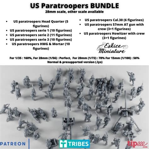 Acheter Eskice Miniature WWII BUNDLE US Paratroopers Infantry