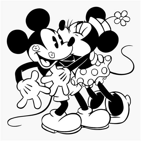 Mickey And Minnie Mouse Clipart Black And White Clipart Panda Hot Sex Picture