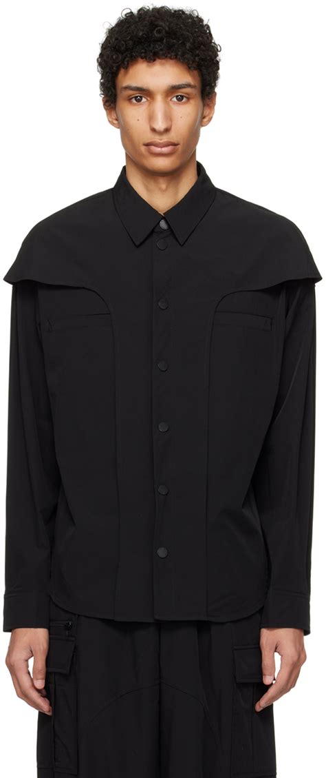 Black Layered Shirt By Han Kjobenhavn On Sale