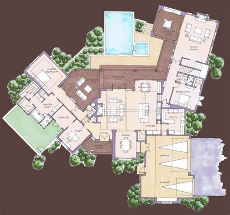 First Floor | Luxury floor plans, Floor plans, Mountain house plans