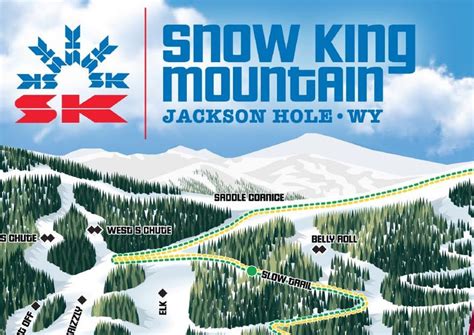 2019 SNOW KING MOUNTAIN Resort Ski Trail Map | Etsy