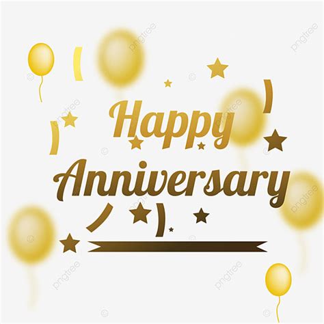 Text Gold Luxury Vector Design Images Greeting Text Happy Anniversary