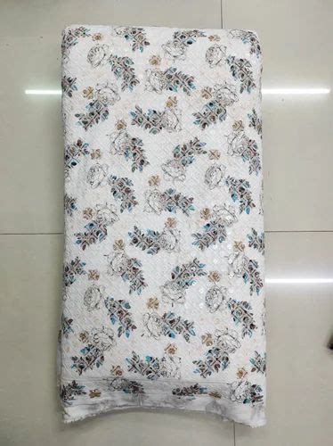 Rayon Less Than Three Fancy Cotton Silk Chikan Digital Printed Fabric