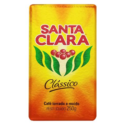 Café Torrado e Moído a Vácuo Clássico Santa Clara Pacote 250g