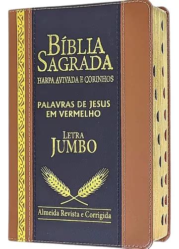 Bíblia Letra Extra Gigante Jumbo Harpa Duotone Luxo MercadoLivre