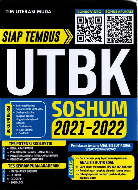 Jual Buku Siap Tembus UTBK Soshum 2021 2022 Karya Tim Literasi Muda