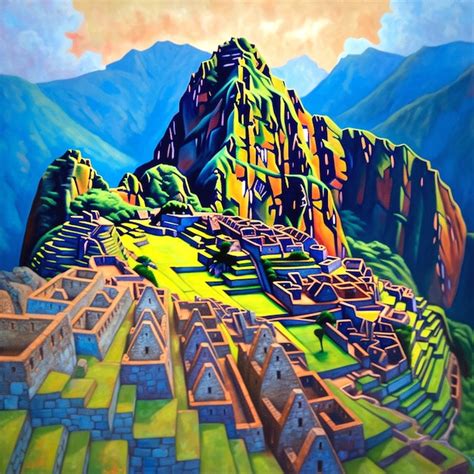 Premium AI Image Ancient Inca Ruin Of Machu Picchu