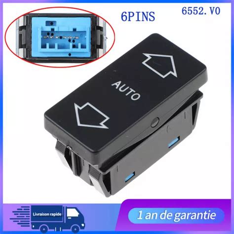 INTERRUPTEUR COMMANDE BOUTON For Leve Vitre Avant Gauche 106 405 6552V0