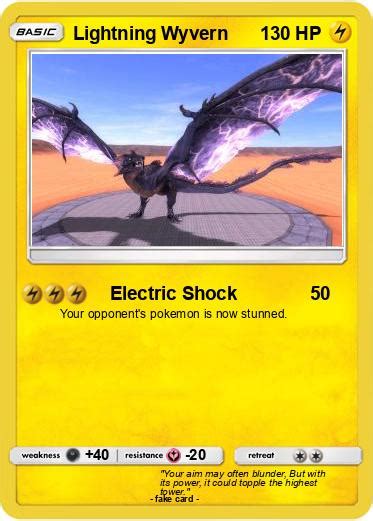 Pokémon Lightning Wyvern 2 2 Electric Shock My Pokemon Card